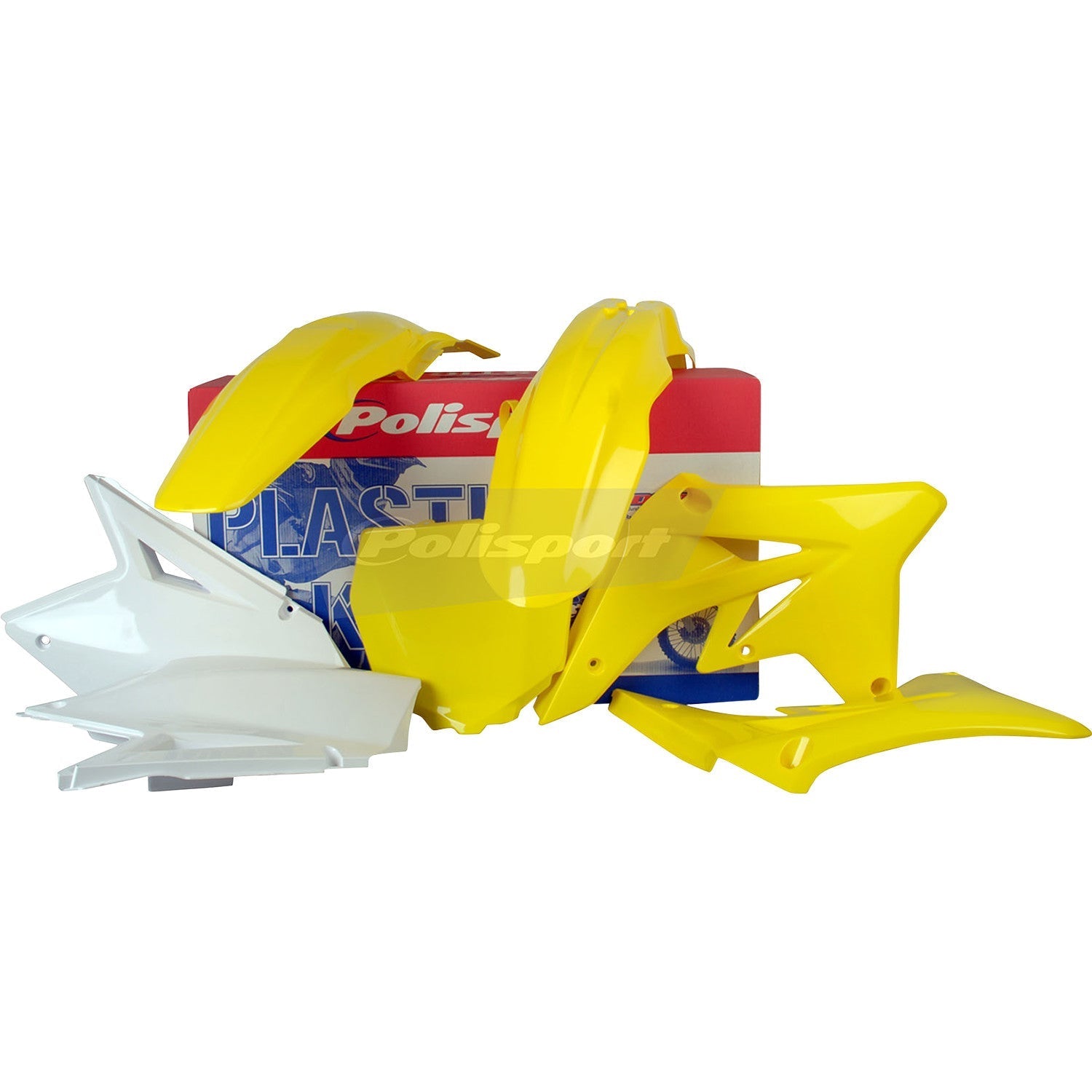 POLISPORT Body Kit - '09 OEM Yellow/White - RM-Z 250 90208 by Polisport